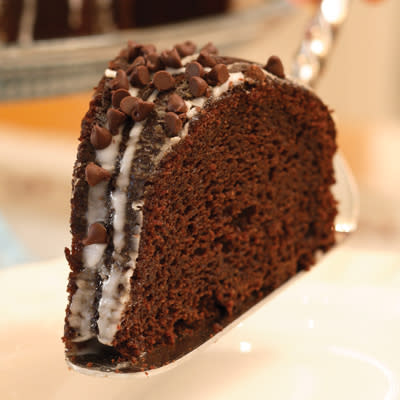 Glazed Chocolate-Pumpkin Bundt Cake