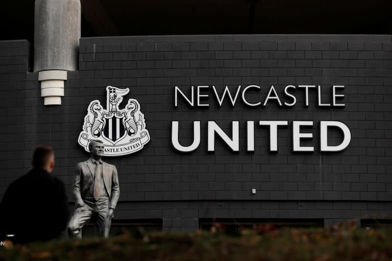 FILE PHOTO: General views outside Newcastle United's St James' Park stadium