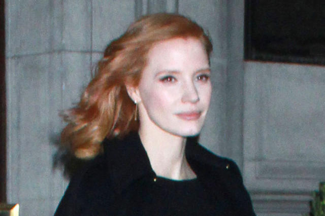 Jessica Chastain's Little Black Dress Gets a Fun Twist With Green