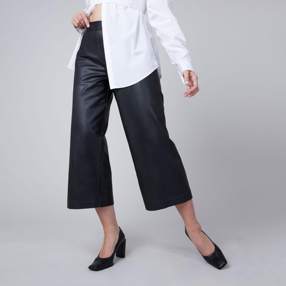 Spanx Black Friday Leather Like Culottes