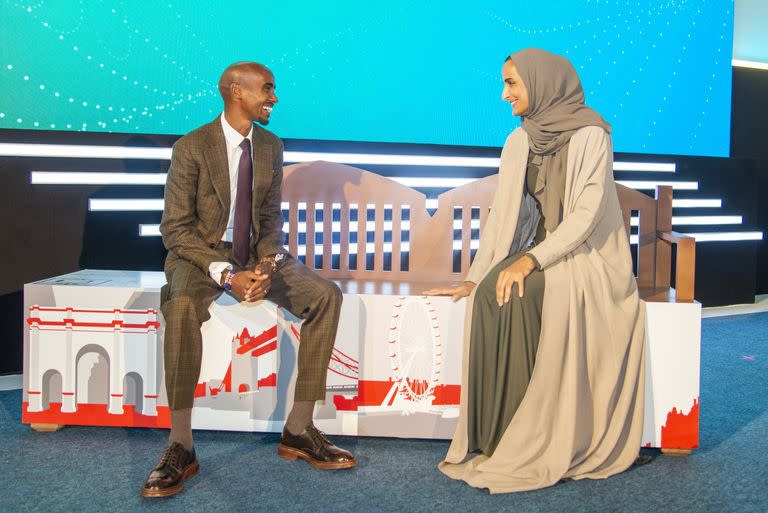 Mo Farah, en el primer Friendship Bench de Qatar 2022