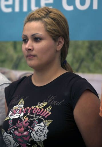 Carmen del Consuelo Saenz Marquez, aka "Claudia", alleged financial operator of the Zetas drug cartel is pictured in 2011 in Mexico City. The high mortality rate in Mexico's drug war has seen women progress quickly in the shadowy underworld of the cartels and they are increasingly taking on key management roles, a new book says