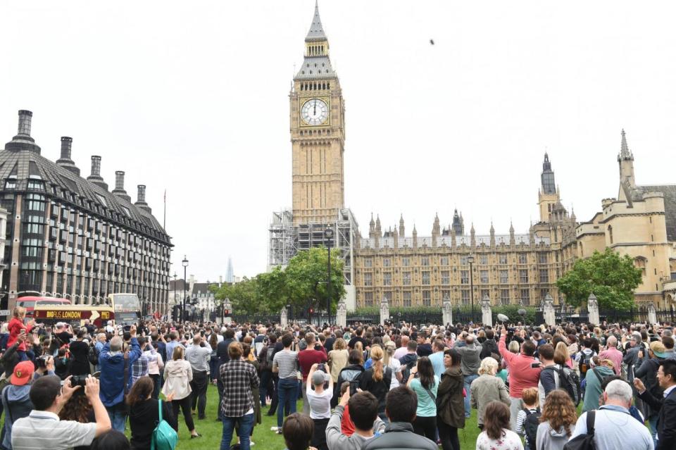 Big Ben's final dong at midday today. (Jeremy Selwyn)