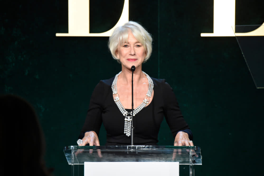 Helen Mirren kills it in Morticia Addams dress, is #stylegoals personified