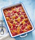 <p><strong>Recipe: </strong><a href="https://www.southernliving.com/recipes/cakey-strawberry-cobbler" rel="nofollow noopener" target="_blank" data-ylk="slk:Cakey Strawberry Cobbler;elm:context_link;itc:0;sec:content-canvas" class="link "><strong>Cakey Strawberry Cobbler</strong></a></p> <p>This tender cobbler recipe is perfect as-is, but we loved to see the different variations our readers dreamed up when making it. You can use this easy, yummy cobbler recipe with any fruit you have on hand, regardless the season.</p>