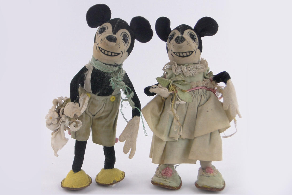 Dolls: The collection includes Minnie and Mickey Mouse dolls from the 1930s: www.burstowandhewett.co.uk