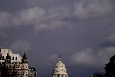 The U.S. Capitol is seen after Special Counsel Robert Mueller reportedly handed in a long awaited report on his investigation into Russia's role in the 2016 presidential election and any potential wrongdoing by U.S. President Donald Trump in Washington, U.S., March 22, 2019. REUTERS/Joshua Roberts