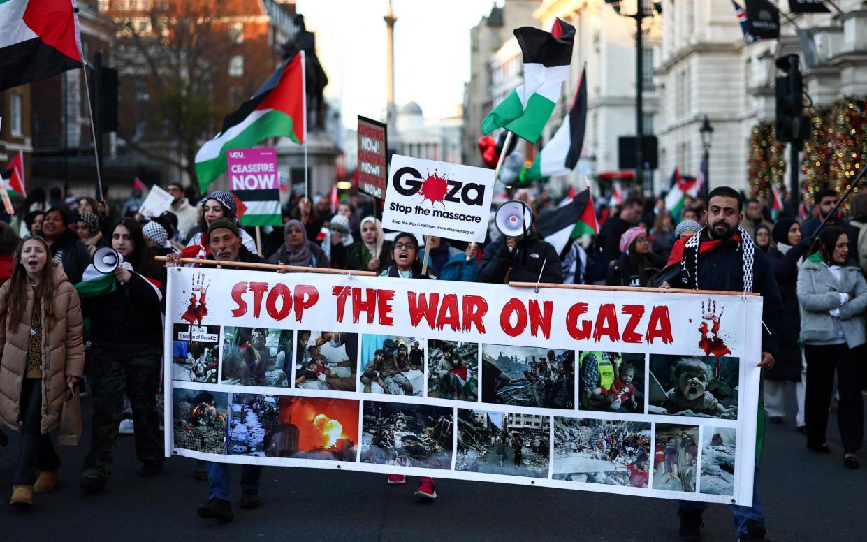 Pro-Palestine protests in London