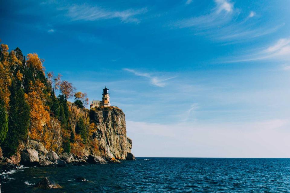 Split rock lighthouse on Lake Superior.