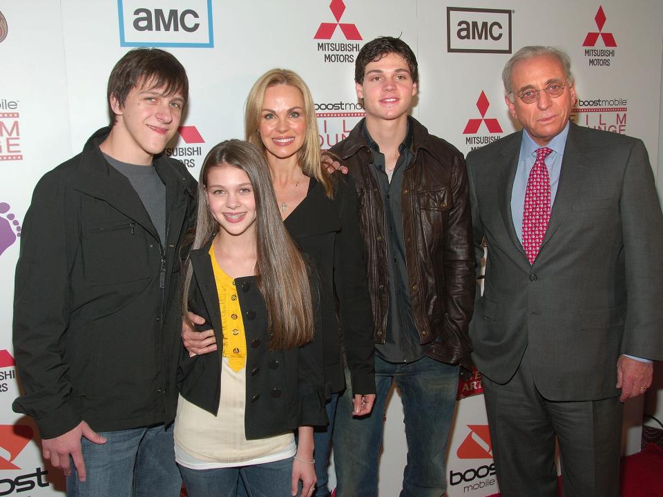 Diesel Peltz (far left), Claudia Peltz (center), Nicola Peltz Beckham, Nelson Peltz (far right) and son