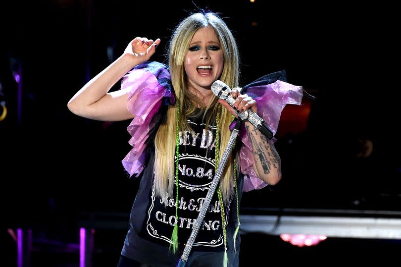 Singer Avril Lavigne performs onstage at The Greek Theatre in Los Angeles, California in 2019