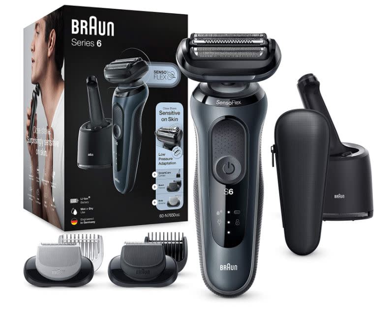 Braun Series 6 60-N7650cc Rasoio Elettrico Barba con Stazione SmartCare