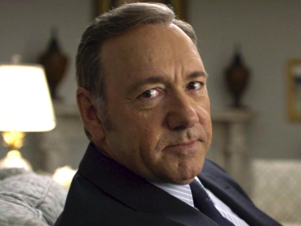 Spacey in ‘House of Cards’ (Netflix)