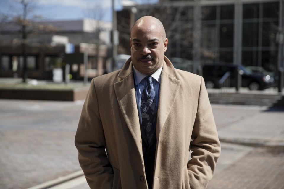 Philadelphia District Attorney Seth Williams arrives for his arraignment on bribery and extortion charges at the federal courthouse, Wednesday, March 22, 2017, in Philadelphia. (AP Photo/Matt Rourke)