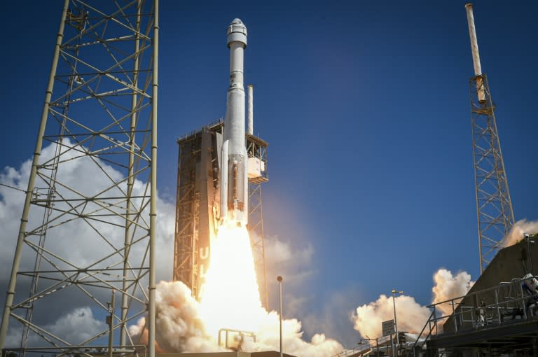 Boeing's Starliner blasted off from Florida following years of delays and safety scares -- as well as two recently aborted launch attempts that came as astronauts were already strapped in and ready to go (Miguel J. Rodriguez Carrillo)