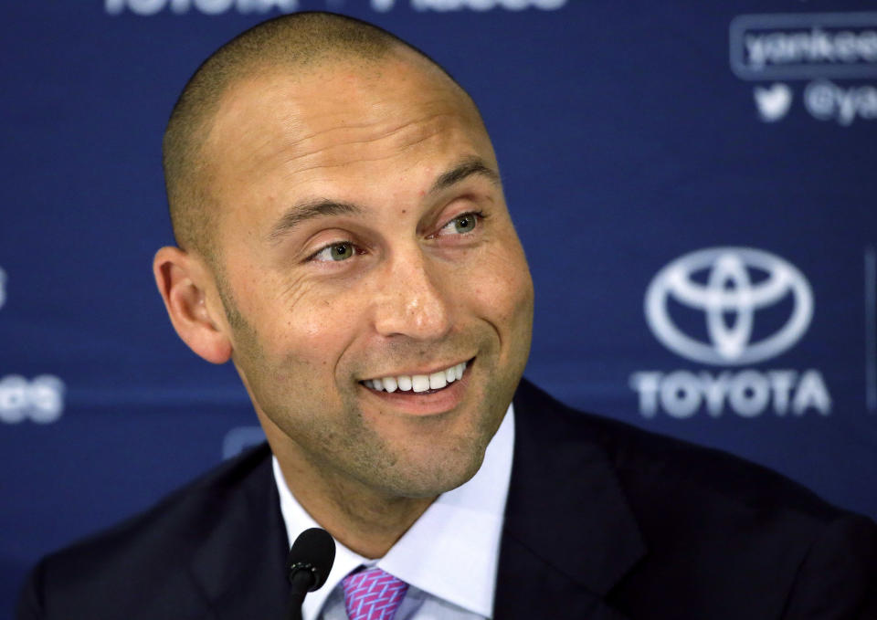 Derek Jeter will be the Marlins next owner. (AP Photo/Steven Senne, File)