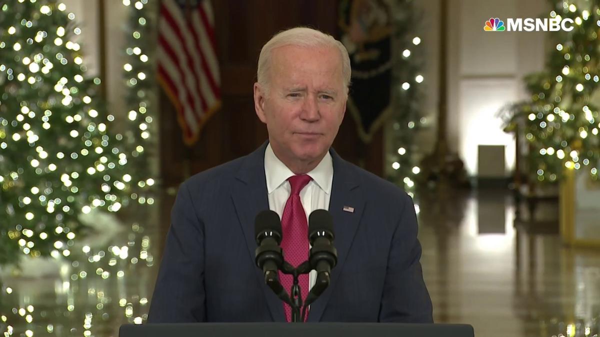 Biden Delivers Christmas Address From White House