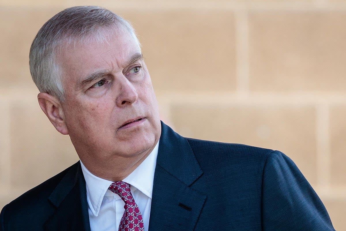 Disgraced royal  Prince Andrew stepped down as a working member of the royal family last year, over his ties to convicted paedophile Jeffrey Epstein  (EPA)