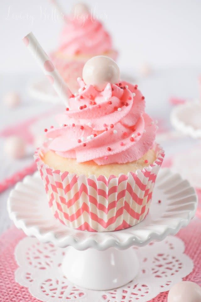 Strawberry Milkshake Cupcakes