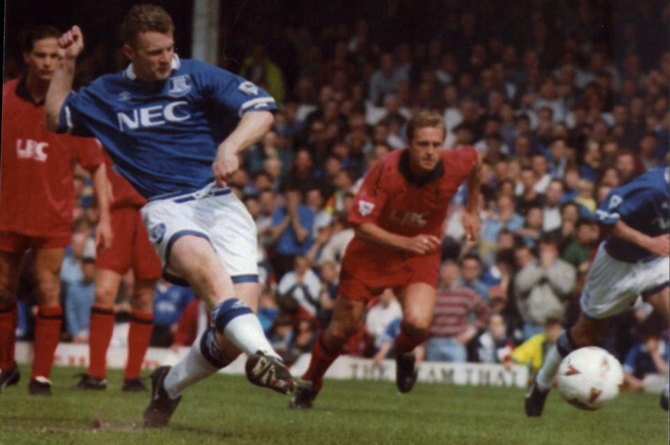 Graham Stuart scores a crucial penalty - Shutterstock/Jim Hutchison