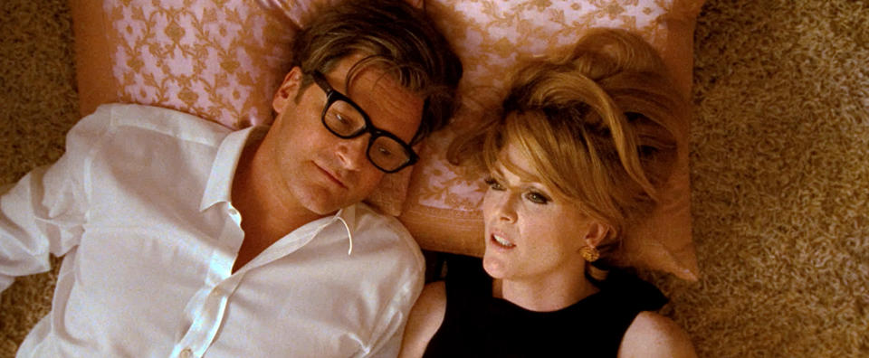 Colin Firth and Julianne Moore in "A Single Man"