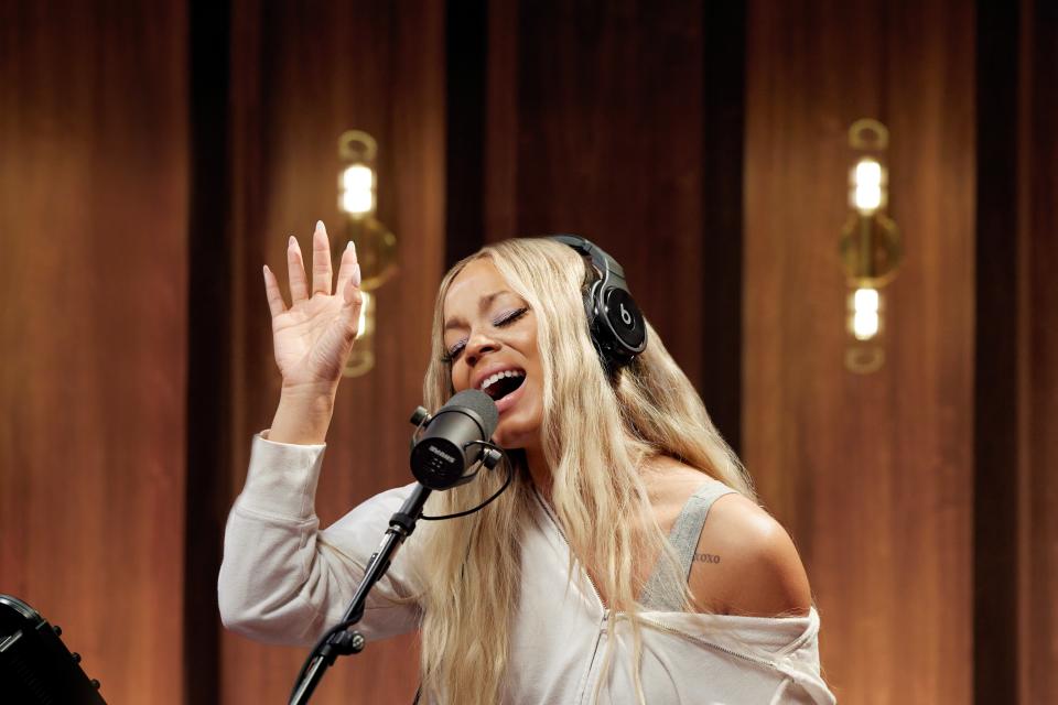 <h1 class="title">Tanner Adell in Apple Music Sessions: Beyoncé Covered.</h1><cite class="credit">Alyssa Barker/Courtesy of Apple Music</cite>