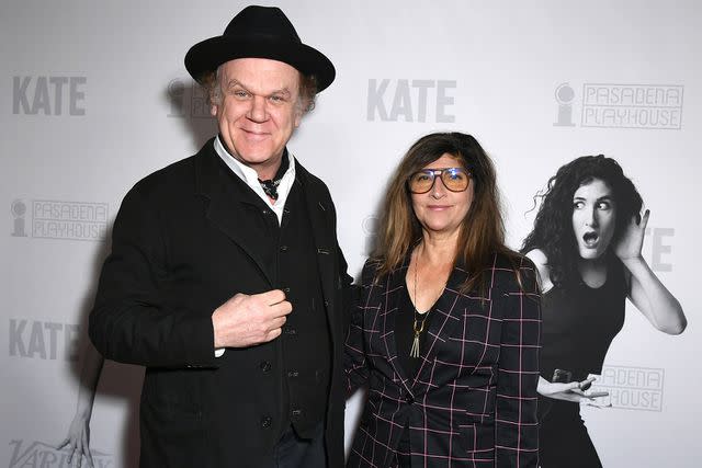 <p>JC Olivera/Getty Images</p> John C. Reilly and Alison Dickey