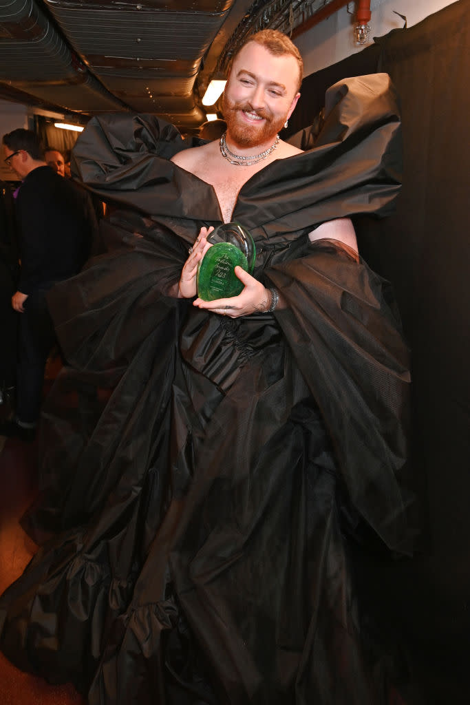 Sam Smith Brings Drama to the Fashion Awards 2023 in Custom Looks From ...