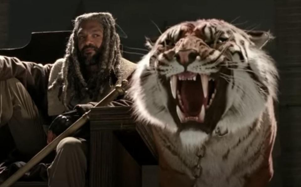 King Ezekiel and his tiger