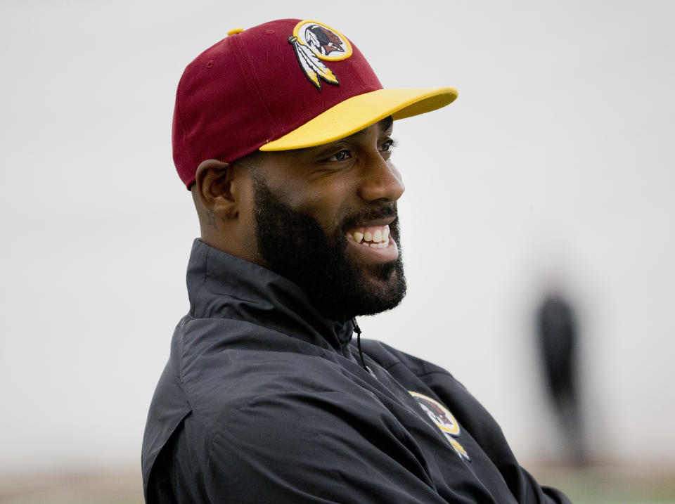 DeAngelo Hall was saved from a massive bar bill by Paris Hilton. (AP Photo/Pablo Martinez Monsivais)