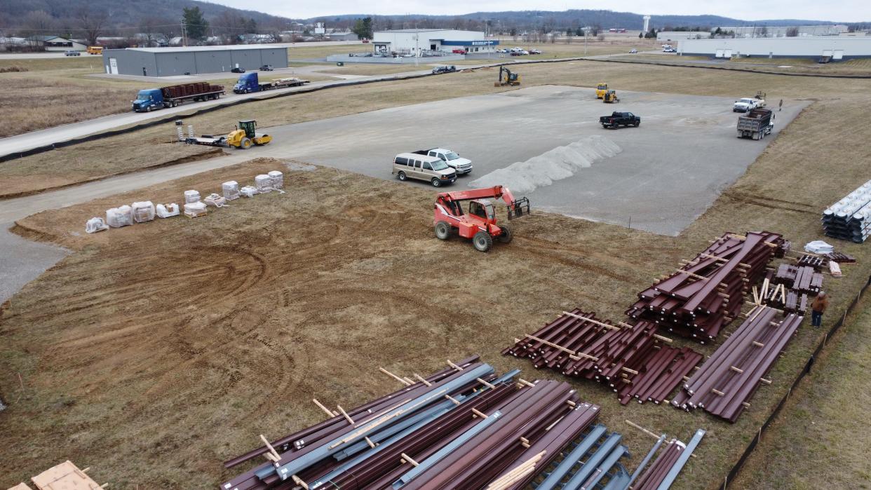 Materials have been gathered and work has begun on a new Goodwill office and warehouse in Chillicothe.