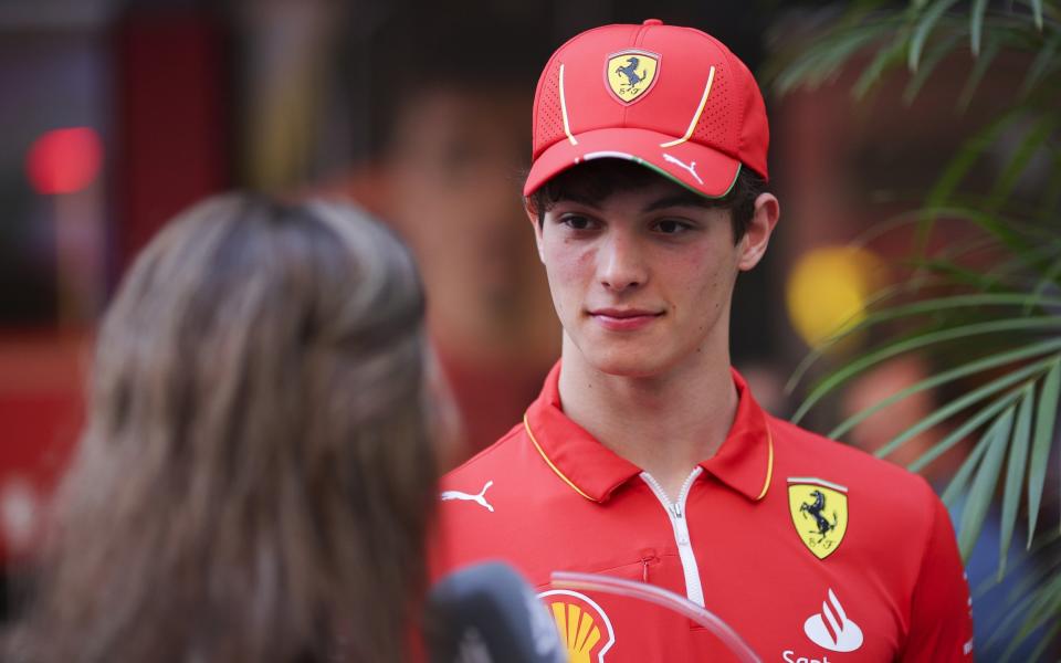 Oliver Bearman of Great Britain and Ferrari looks on prior to the F1 Grand Prix of Saudi Arabia at Jeddah Corniche Circuit on March 09, 2024 in Jeddah, Saudi Arabia