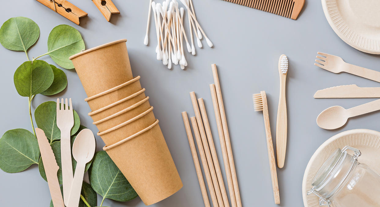 Plastic straws, stirrers and cotton buds have officially been banned in the UK, so we have found eco-friendly alternatives to buy now. (Getty Images)