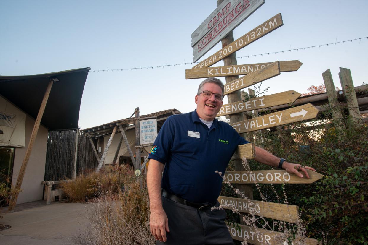 Camp Cowabunga at the Topeka Zoo is one of outgoing CEO Brendan Wiley's top projects he oversaw here. Wiley says the legacy of past director Gary Clarke was the inspiration behind the project completed in 2018.