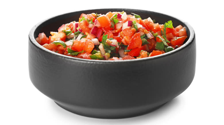 pico de gallo in bowl