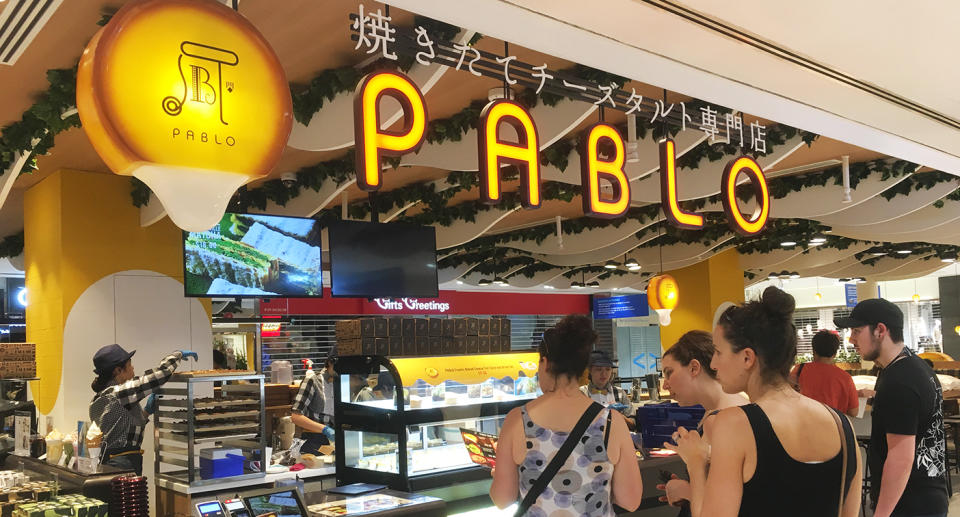 Pablo Cheese Tart opens its first cafe in Singapore. (Photo: Gabriel Choo/Yahoo Lifestyle Singapore)