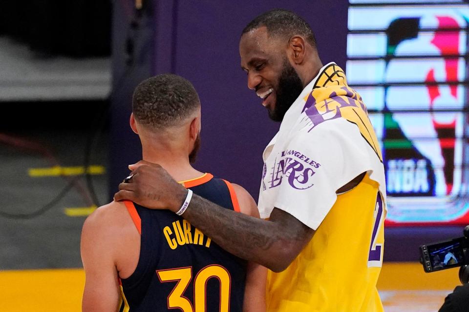 Will Steph Curry and the Golden State Warriors or LeBron James and the Los Angeles Lakers win their NBA Playoffs series?