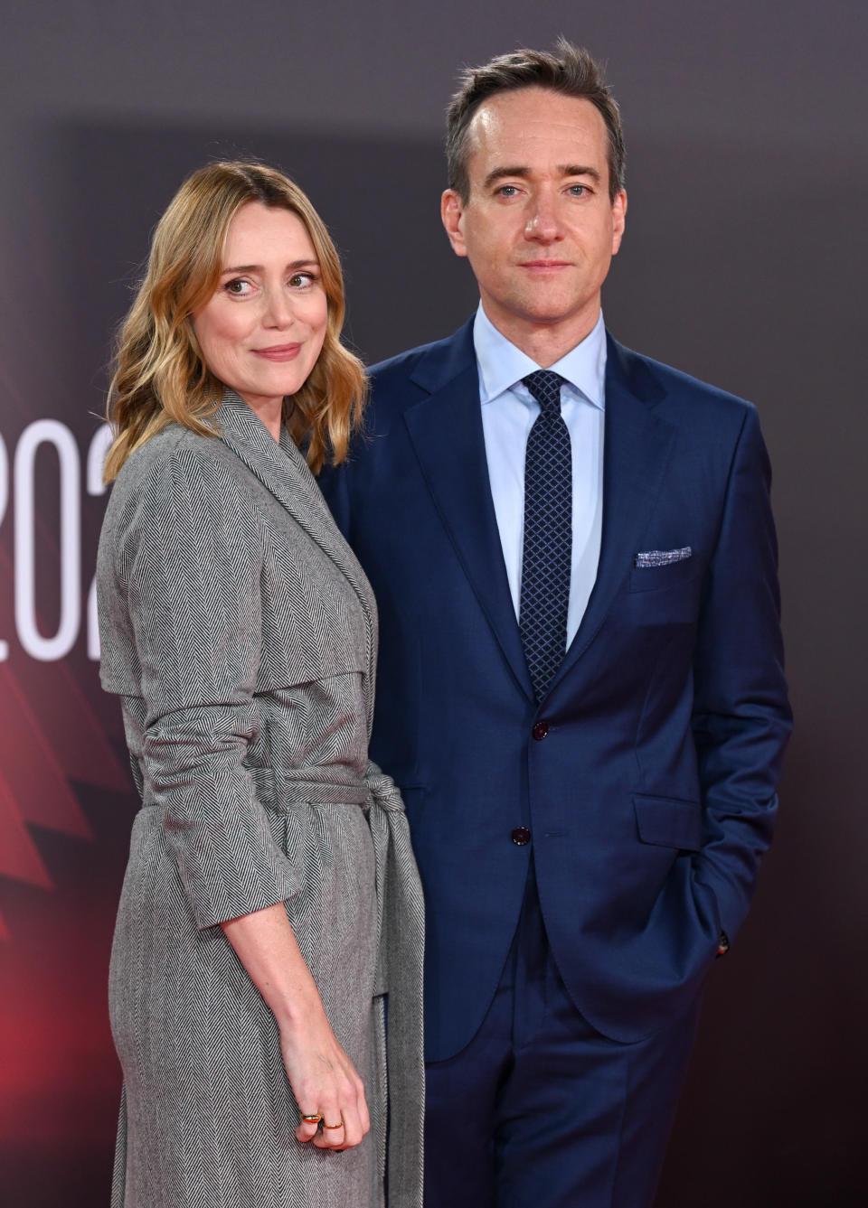 LONDON, ENGLAND - OCTOBER 15: Keeley Hawes and Matthew Macfadyen attend the 