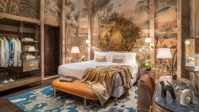 The Jungle Room at the Iniala Hotel, one of Malta&#x002019;s few true luxury stays.