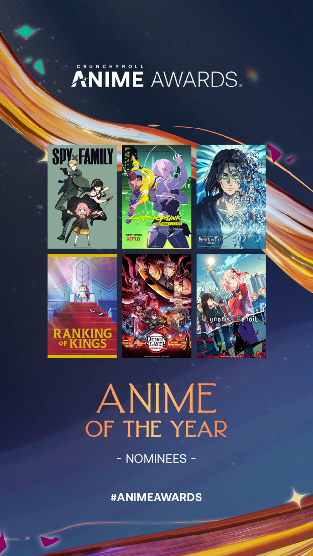 Está aberta a votação! Confira todos os indicados ao Anime Awards Brasil  2023 - Crunchyroll Notícias