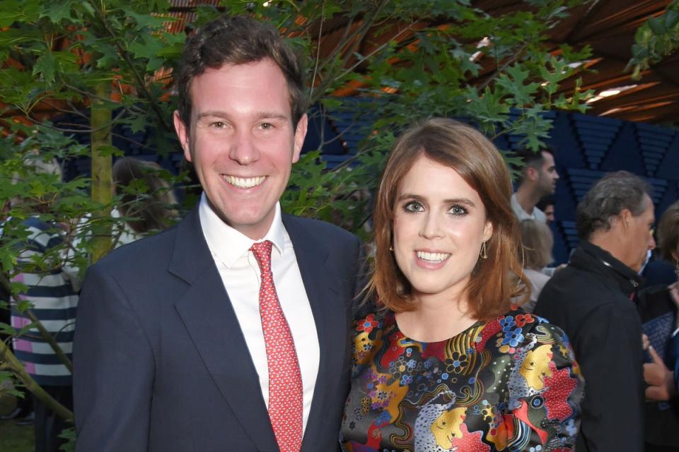 Jack Brooksbank and Princess Eugenie of York attend The Serpentine Galleries Summer Party co-hosted by Chanel at The Serpentine Gallery on 28 June 2017 in London (Dave Benett)