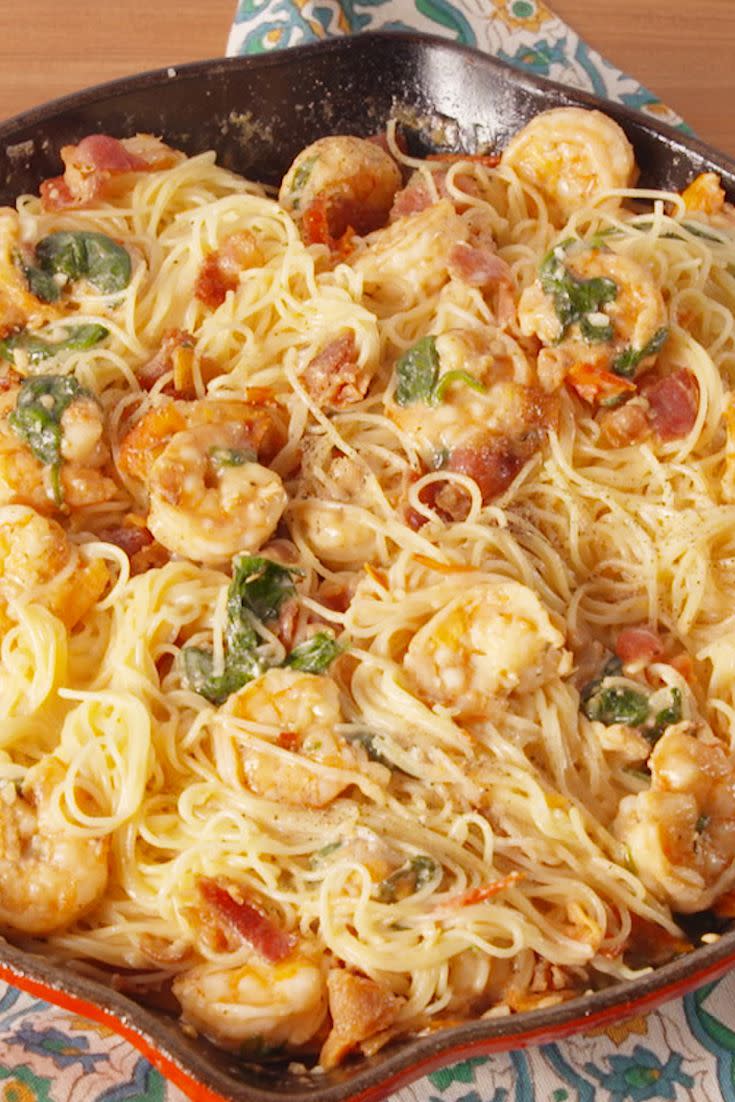 Bacon Shrimp Pasta