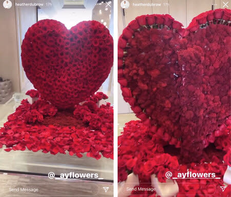 Style Living Ig Rhoc Heather Dubrow Valentines Flower Display 1