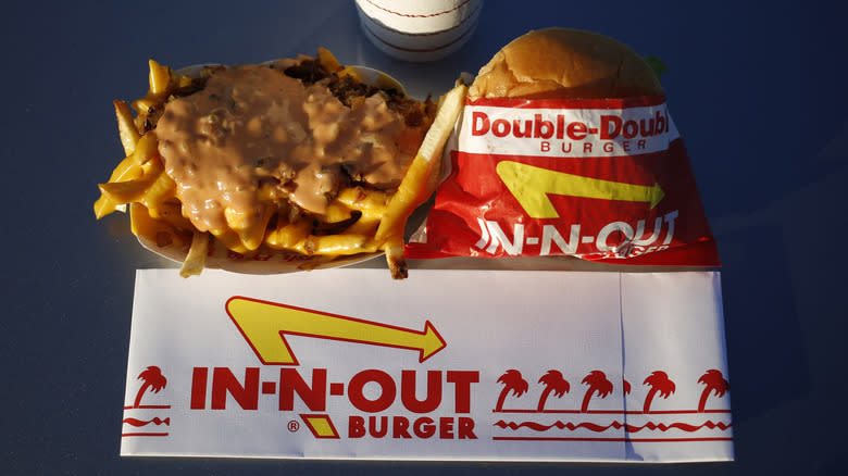 In-N-Out burger and animal fries