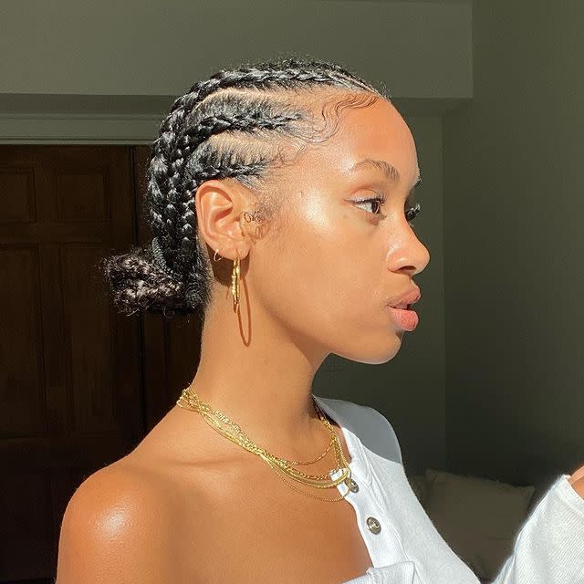 7) These Straight-Back Braids for Spring 2021