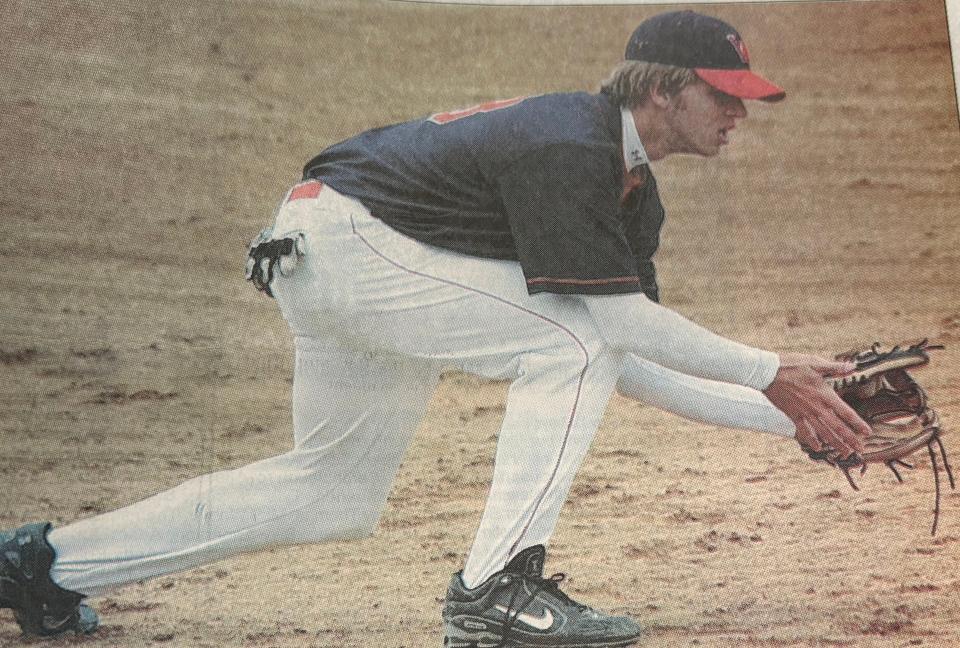 Watertown Post 17 third baseman Andy Turbak fields a grounder during a 2006 American Legion Baseball doubleheader at Watertown Stadium.