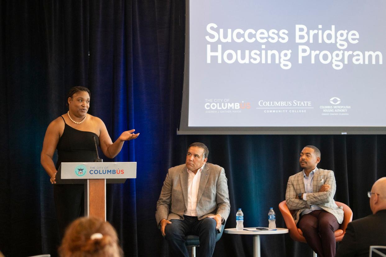 TaVonna Wilson, a graduate of Columbus State Community College, received funding for housing with the Success Bridge Housing Stabilization program, which supports Columbus State students who face housing insecurity or homelessness. Columbus City Council will vote Monday evening to approve giving $2 million to the program.