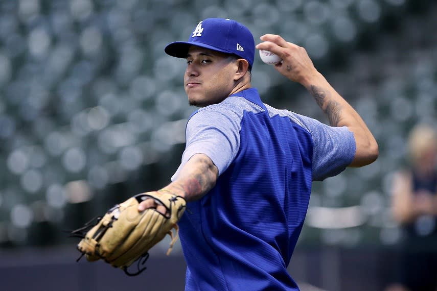 Manny Machado made a big impact in his Dodgers debut, reaching base four times in a 6-4 win against the Brewers. (Getty Images)