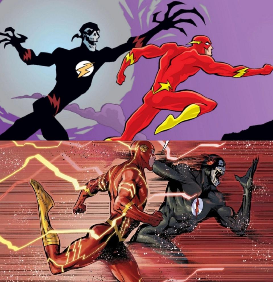 DC Comics Speed Force version of Death, the Black Flash.