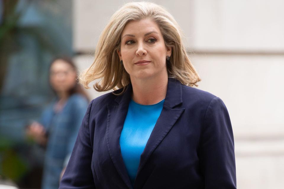 London, UK. 07 Jun 2024. Penny Mordaunt - Leader of the House of Commons, Lord President of the Council arrives at BBC Broadcasting House for the first election debate. Credit: Justin Ng/Alamy Live News